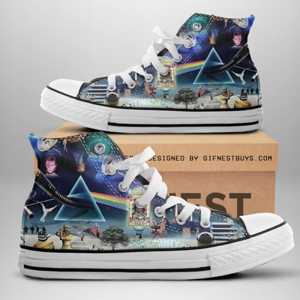 Pink Floyd High Top Canvas Shoes - GNE 267