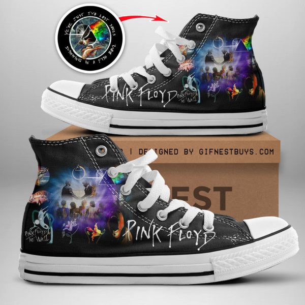 Pink Floyd High Top Canvas Shoes - GNE 296