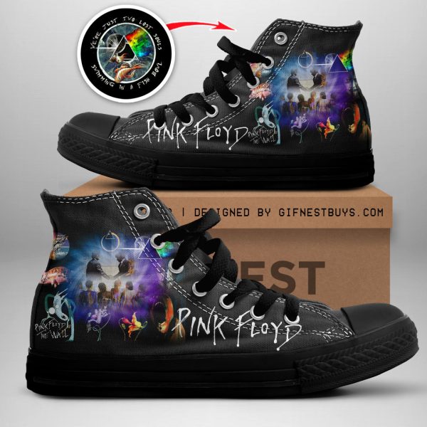 Pink Floyd High Top Canvas Shoes - GNE 296