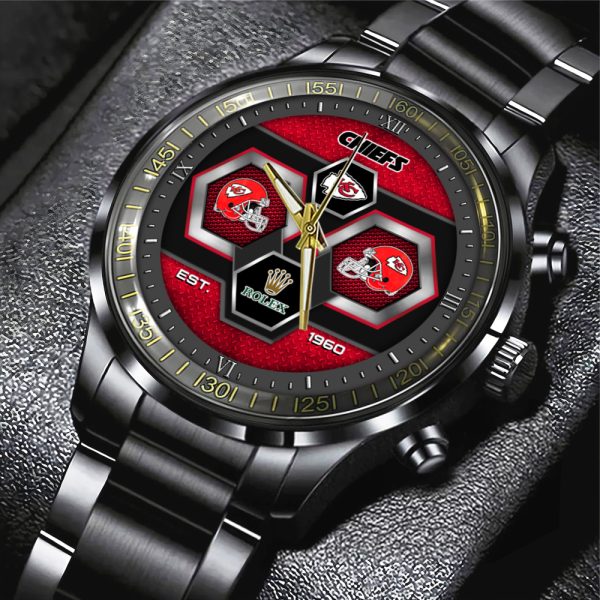 Kansas City Chiefs x Rolex Black Stainless Steel Watch - GNE 331