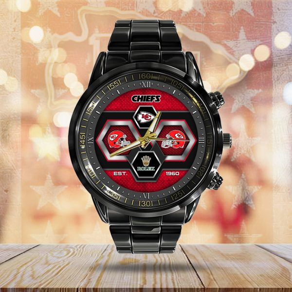 Kansas City Chiefs x Rolex Black Stainless Steel Watch - GNE 331