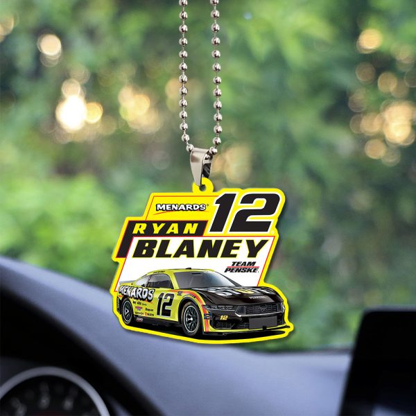 Ryan Blaney Custom Shape 2-sided Acrylic Car Ornament - TANTN 5630