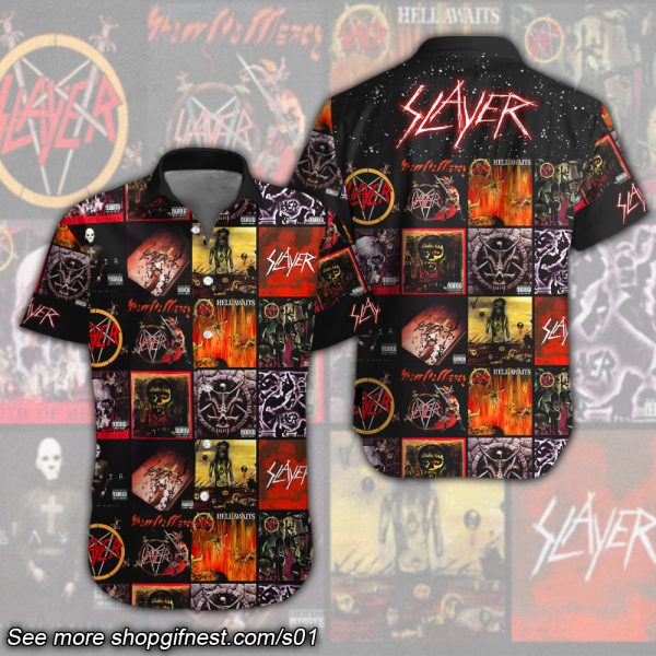 Slayer Short Sleeve Dress Shirt - HUANNM 1928