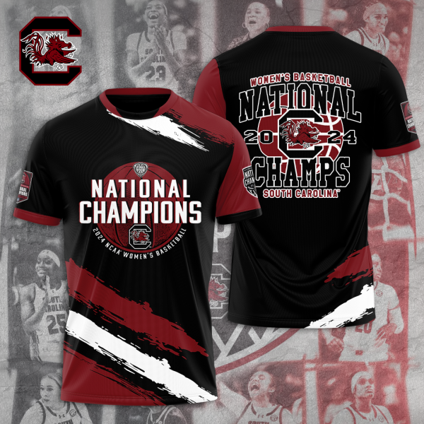 South Carolina Gamecocks Women's Basketball 3D Apparel - TANTN 5755