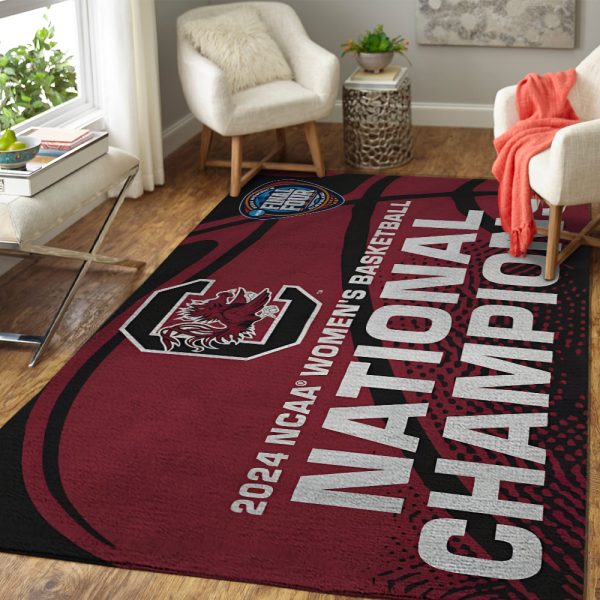 South Carolina Gamecocks Women's Basketball Rectangular Rug - TANTN 5777
