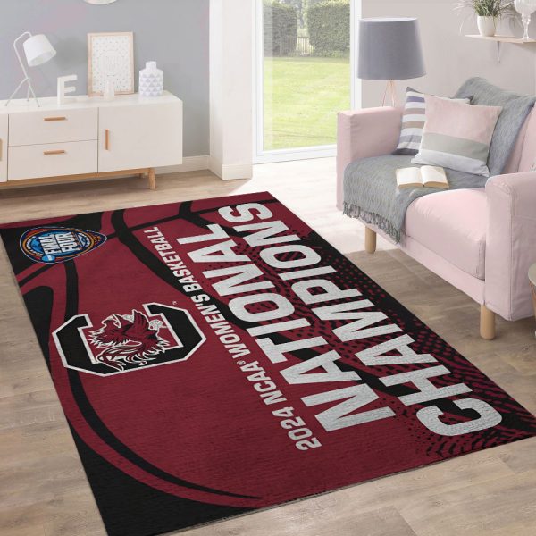 South Carolina Gamecocks Women's Basketball Rectangular Rug - TANTN 5777