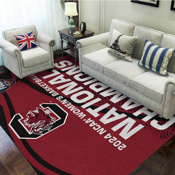 South Carolina Gamecocks Women's Basketball Rectangular Rug - TANTN 5777