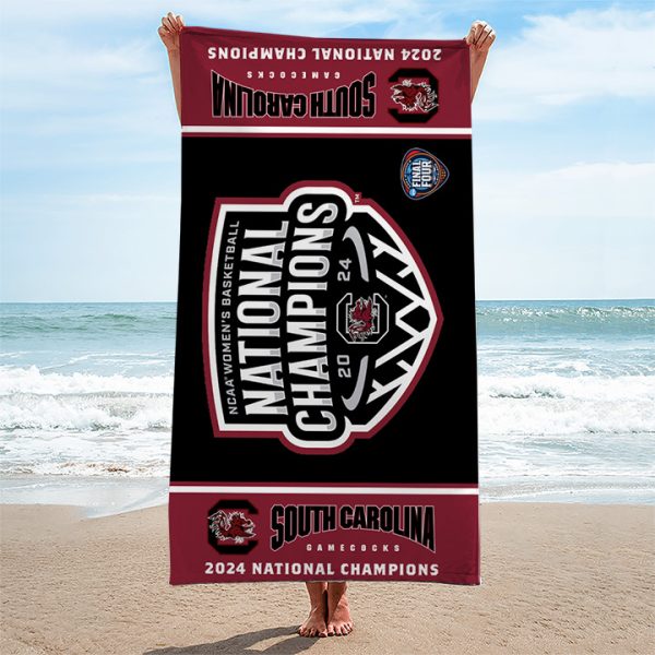 South Carolina Gamecocks Women's Basketball Rectangle Beach Towel - TANTN 5853