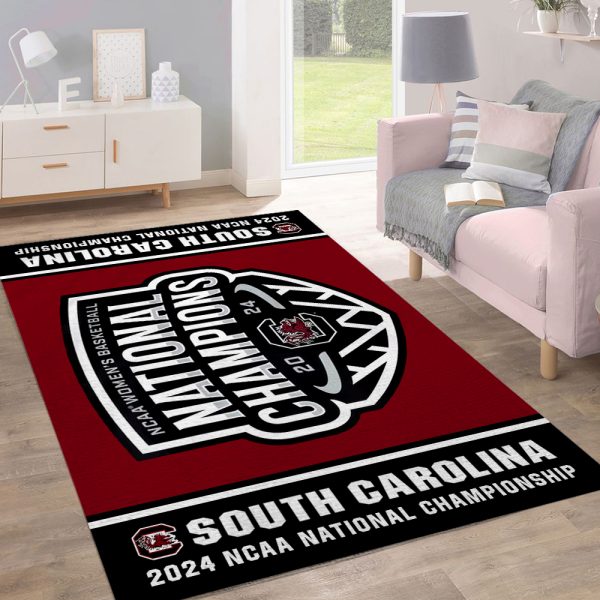 South Carolina Gamecocks Women's Basketball Rectangular Rug - MAITM 6349