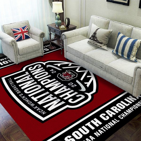 South Carolina Gamecocks Women's Basketball Rectangular Rug - MAITM 6349