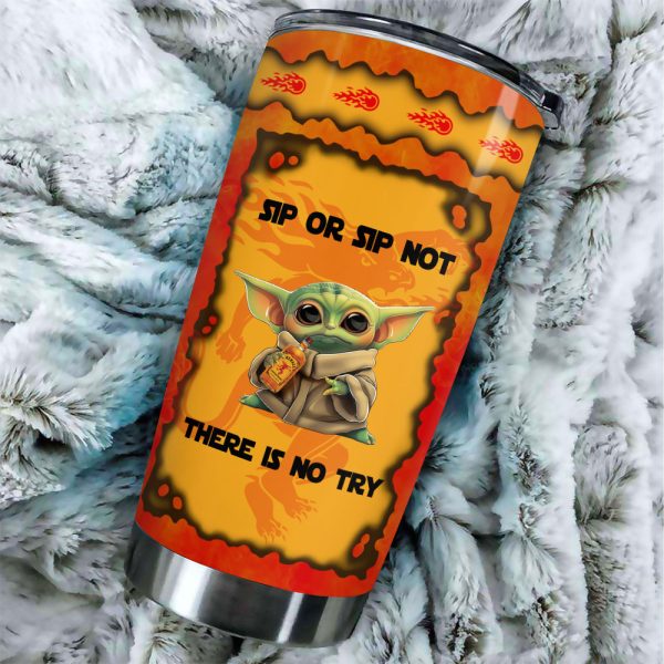 Personalized Star Wars Baby Yoda x Fireball Tumbler Cup - VANDH 2723
