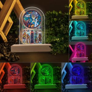 Star Wars Led Light with Wooden Base (7 Colors) - TANTN 5901