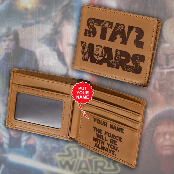 Personalized Star Wars Engraved Leather Wallet - VANDH 2801
