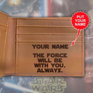 Personalized Star Wars Engraved Leather Wallet - VANDH 2801