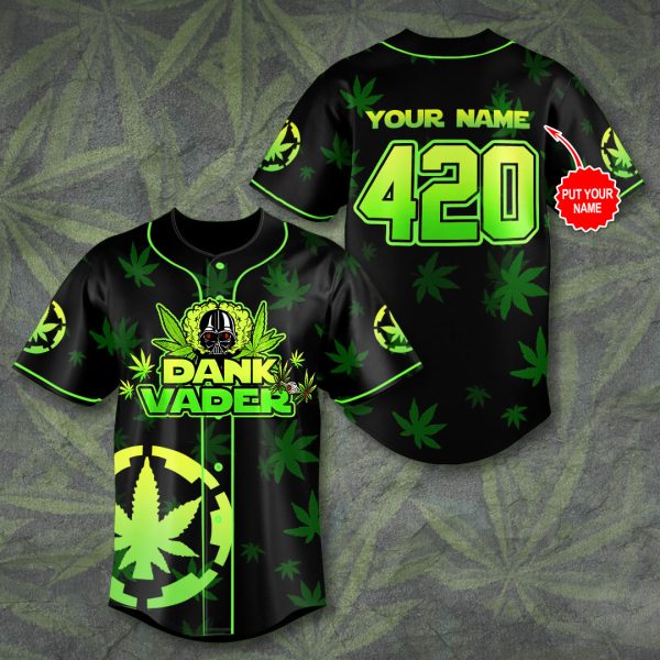 Personalized Star Wars x Weed Baseball Jersey - VANDH 2719