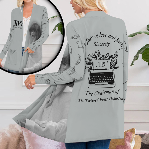 Taylor Swift Women’s Patch Pocket Cardigan – ANHNV 4336