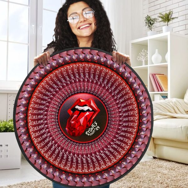 The Rolling Stones Foldable Round Rug - MAITM 6598