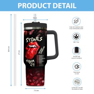 The Rolling Stones 40oz Stanley Tumbler - ANHNV 4292