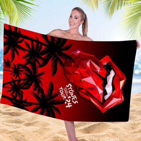 The Rolling Stones Rectangle Beach Towel - MAITM 6610