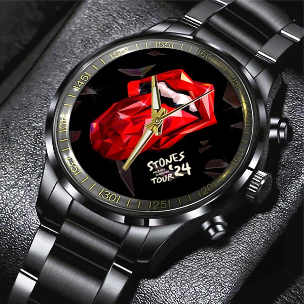 The Rolling Stones Black Stainless Steel Watch - TANTN 5963