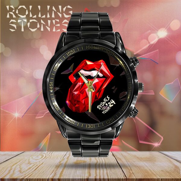 The Rolling Stones Black Stainless Steel Watch - TANTN 5963