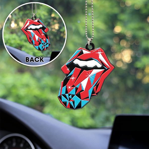 The Rolling Stones Custom Shape 2-sided Acrylic Car Ornament - MAITM 6622