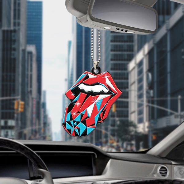 The Rolling Stones Custom Shape 2-sided Acrylic Car Ornament - MAITM 6622