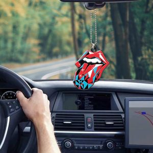 The Rolling Stones Custom Shape 2-sided Acrylic Car Ornament - MAITM 6622