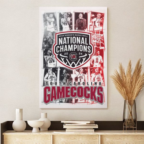 South Carolina Gamecocks Women's Basketball Canvas - ANHNV 4233