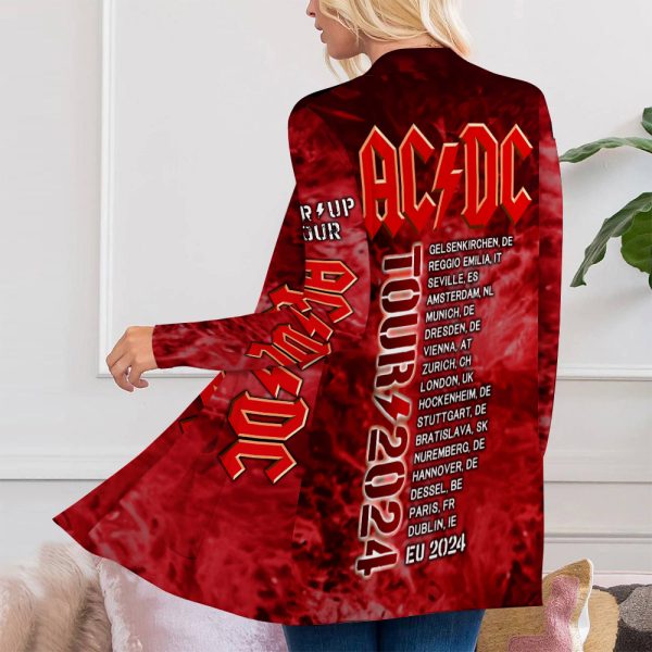Rock Music Women's Patch Pocket Cardigan - HUANNM 5015