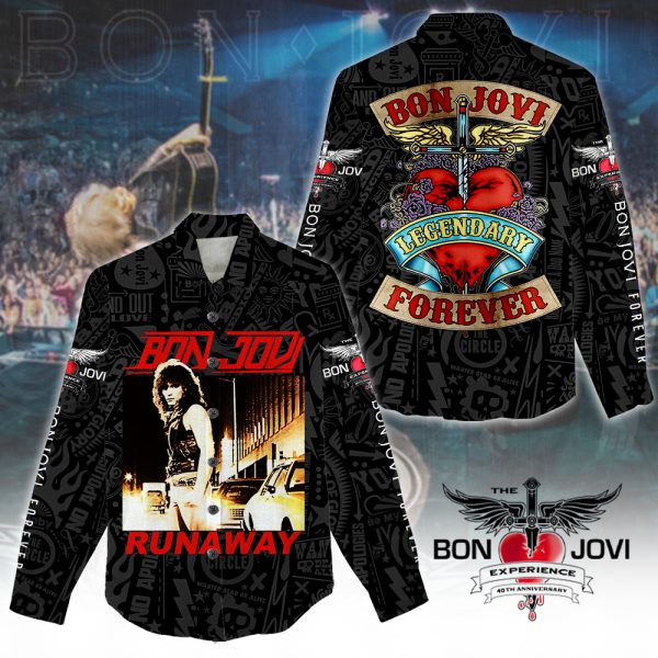 Bon Jovi 3D Linen Shirt - HUANNM 4992