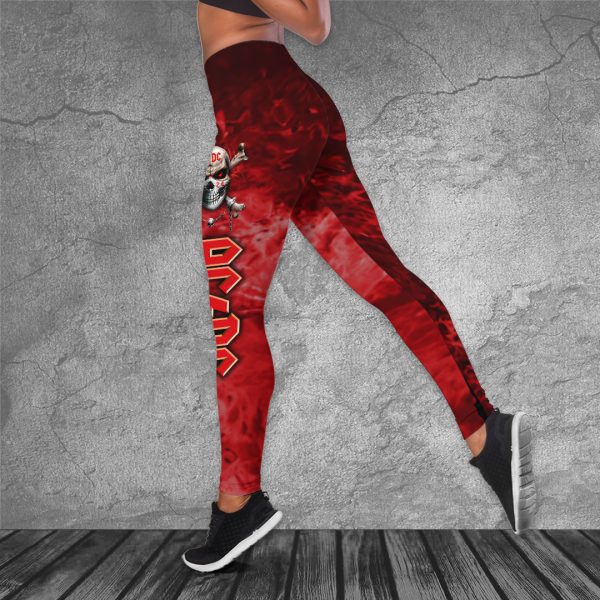 Rock Music Hollow Tank Top Leggings - HUANNM 5014