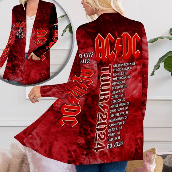 Rock Music Women's Patch Pocket Cardigan - HUANNM 5015