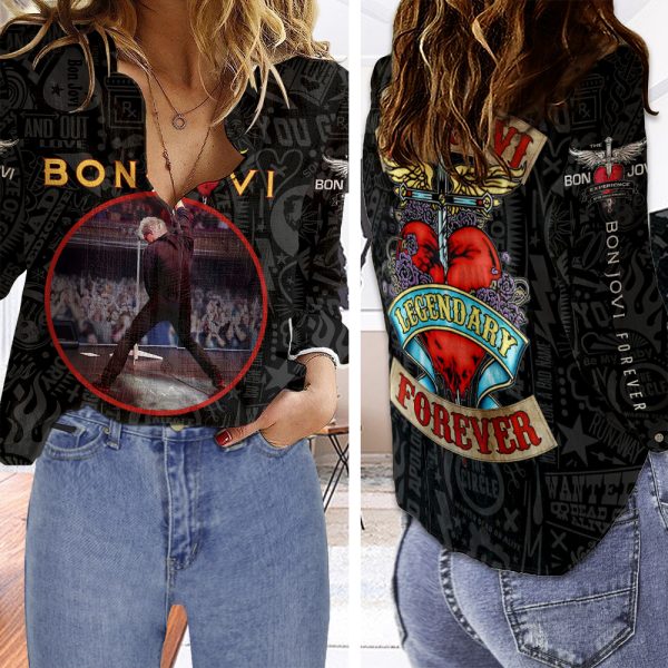 Bon Jovi 3D Linen Shirt - HUANNM 4991