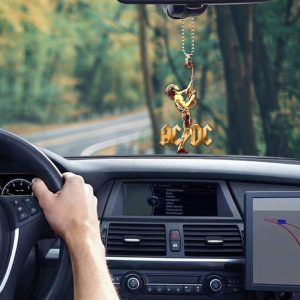 Rock Music x Angus Young Custom Shape 1-sided Acrylic Car Ornament - MAITM 6700