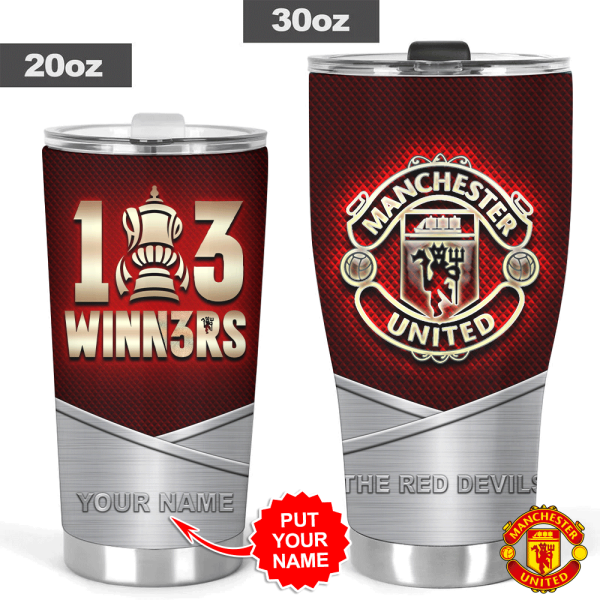 Personalized Manchester United Tumbler Cup - HOATT 4996