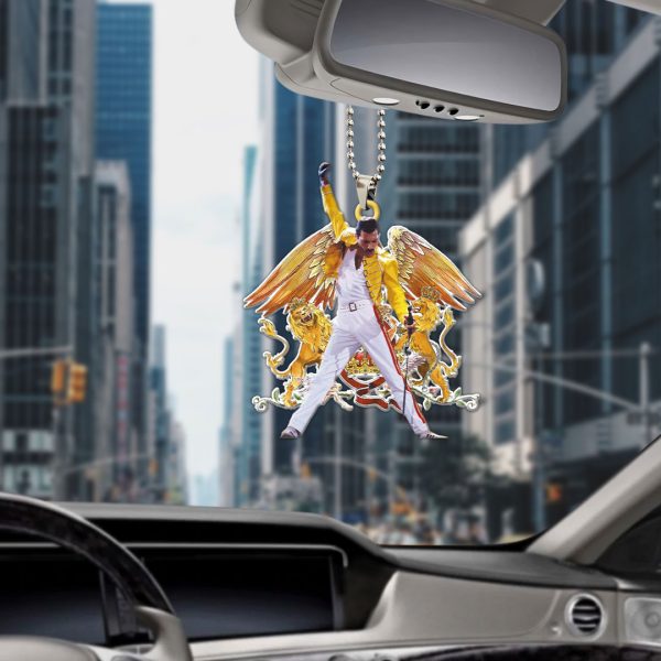 Freddie Mercury Custom Shape 2-sided Acrylic Car Ornament - MAITM 6775