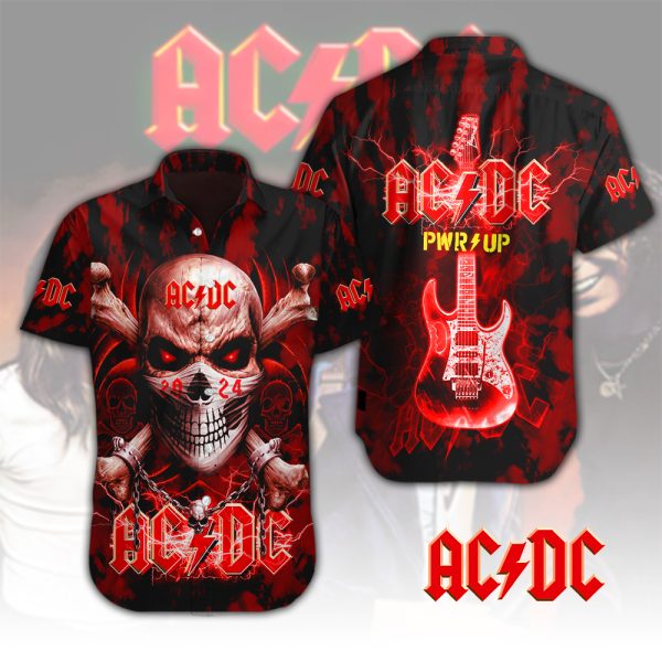 Rock Music Short Sleeve Dress Shirt - HUANNM 5098
