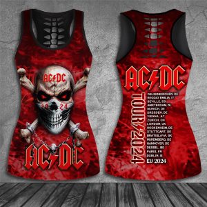 Rock Music Hollow Tank Top Leggings - HUANNM 5014