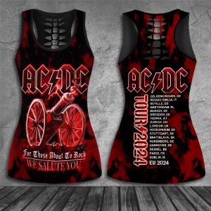 Rock Music Hollow Tank Top Leggings - HUANNM 5016
