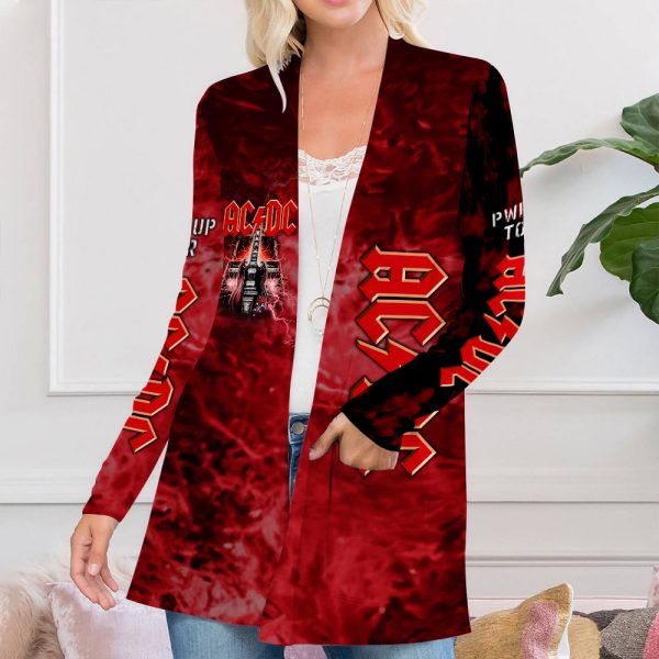 Rock Music Women's Patch Pocket Cardigan - HUANNM 5015