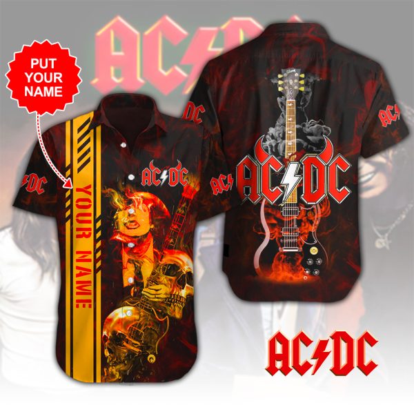 Personalized Rock Music Short Sleeve Dress Shirt - HUANNM 5100.1