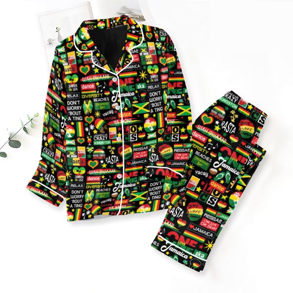 Bob Marley Button Down Pajamas Set – ANHNV 4363