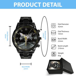 Bon Jovi Black Stainless Steel Watch - ANHNV 4389