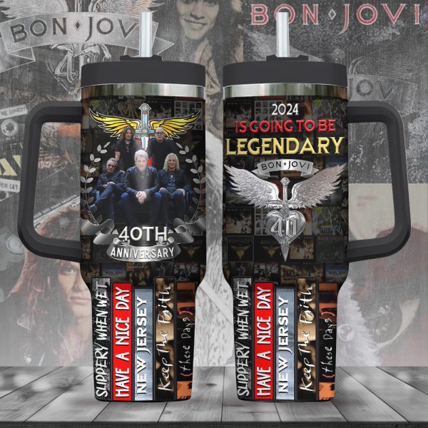 Bon Jovi 40oz Stanley Tumbler - ANHNV 4394