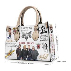 Bon Jovi Leather HandBag - ANHNV 4405