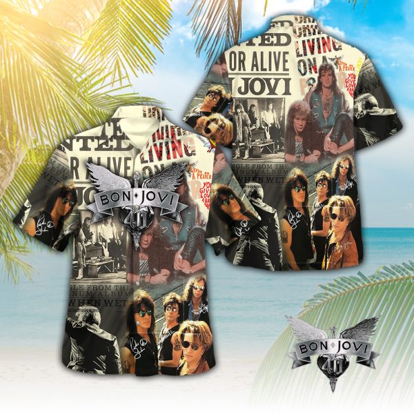 Bon Jovi 3D Hawaii Shirt - ANHNV 4415