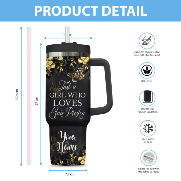 Personalized Elvis Presley 40oz Stanley Tumbler - ANHNV 4520