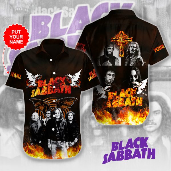 Personalized Black Sabbath Short Sleeve Dress Shirt - HUANNM 4915