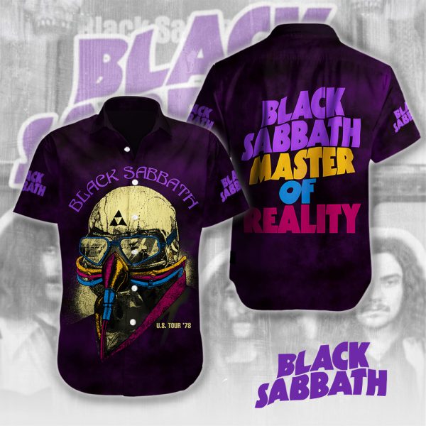 Black Sabbath Short Sleeve Dress Shirt - HUANNM 5134.1